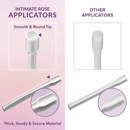 Intimate Rose 15 Count Vaginal Suppository Applicator - Fits Most Boric Acid Suppositories & Vaginal Suppository - Individually Wrapped Suppository Applicators from - Maple Wellness Supplements