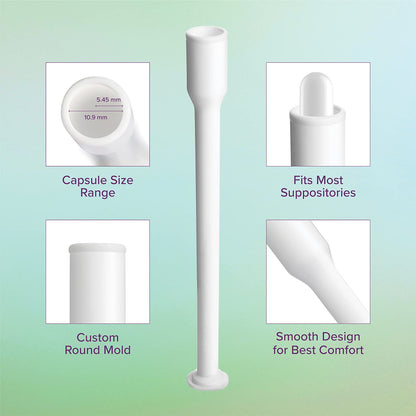 Intimate Rose 15 Count Vaginal Suppository Applicator - Fits Most Boric Acid Suppositories & Vaginal Suppository - Individually Wrapped Suppository Applicators from - Maple Wellness Supplements
