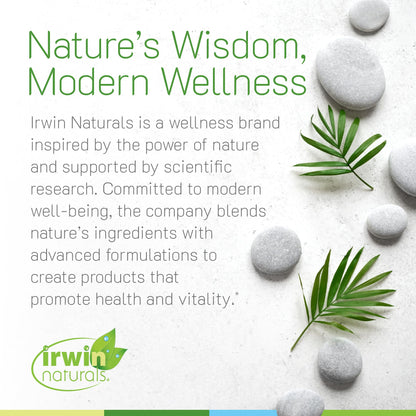 Irwin Naturals Men's Living Green Liquid-Gel Multi - 70 Essential Nutrients, Full-Spectrum Vitamin Supplements for Men, Wholefood Blend - Promotes Brain & Adrenal Support - 120 Liquid Soft-Gels - Maple Wellness Supplements