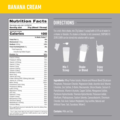 Isopure Protein Powder, Zero Carb Whey Isolate with Vitamin C & Zinc for Immune Support - Maple Wellness Supplements