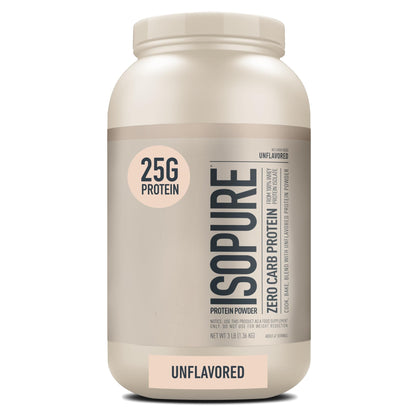 Isopure Unflavored Protein, 25g Whey Isolate, Zero Carb & Keto Friendly, 47 Servings - Maple Wellness Supplements