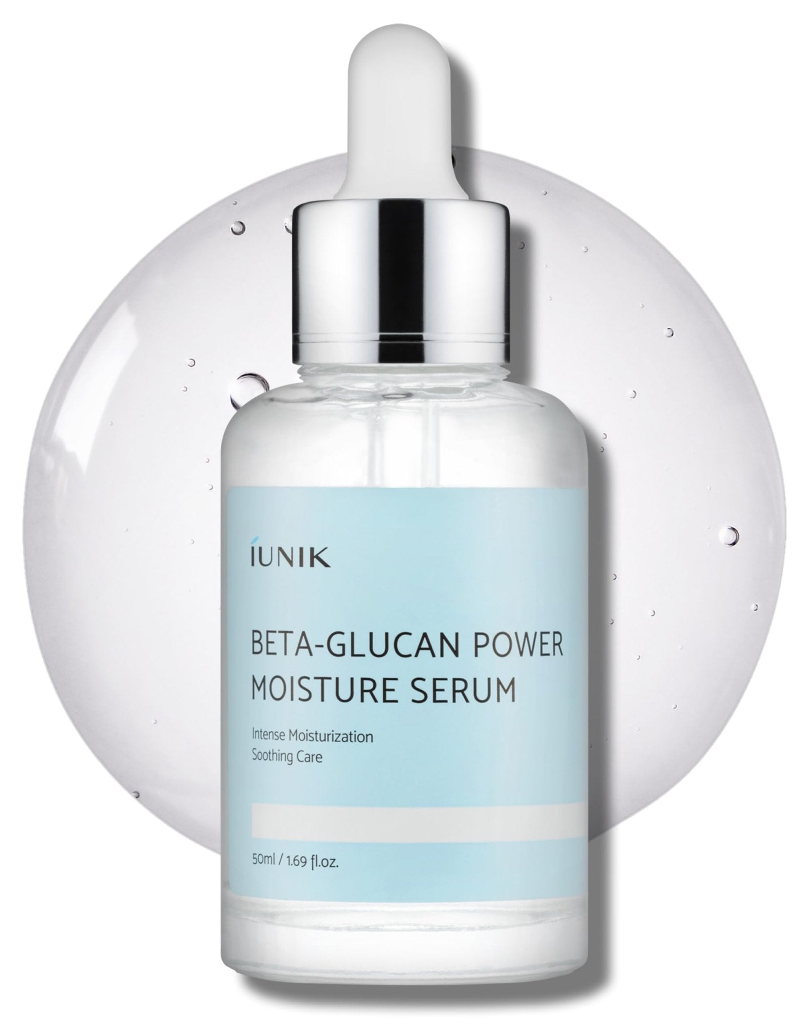 IUNIK Beta-Glucan Power Moisture Serum – Beta-Glucan & 7 Types of Peptides Deep Hydration Vegan Serum for Dry - Maple Wellness Supplements
