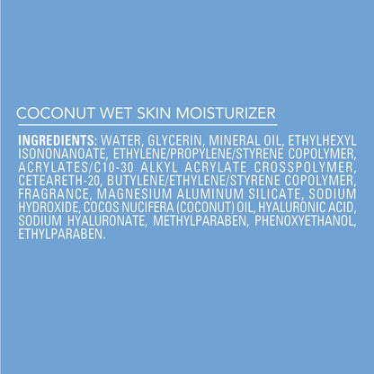 Jergens Wet Skin Body Lotion with Coconut Oil, In Shower Lotion for Dry Skin, Fast-Absorbing, Non-Sticky, Dermatologist Tested, 10 Ounce - Maple Wellness Supplements