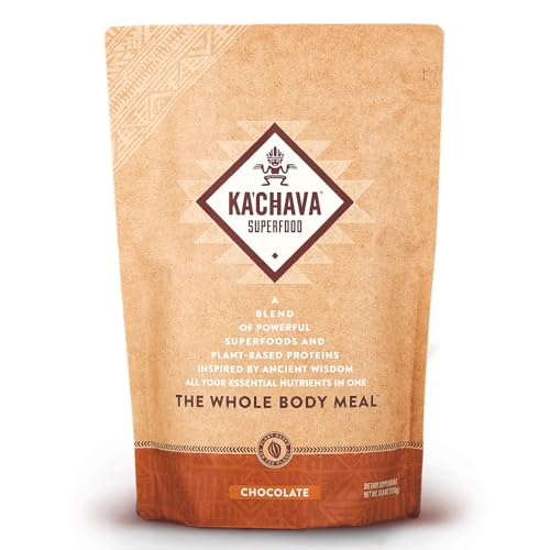 Ka’Chava All-In-One Nutrition Shake Blend, Chocolate, 85+ Superfoods, Nutrients & Plant - Maple Wellness Supplements