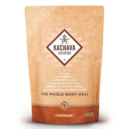 Ka’Chava All-In-One Nutrition Shake Blend, Chocolate, 85+ Superfoods, Nutrients & Plant - Maple Wellness Supplements