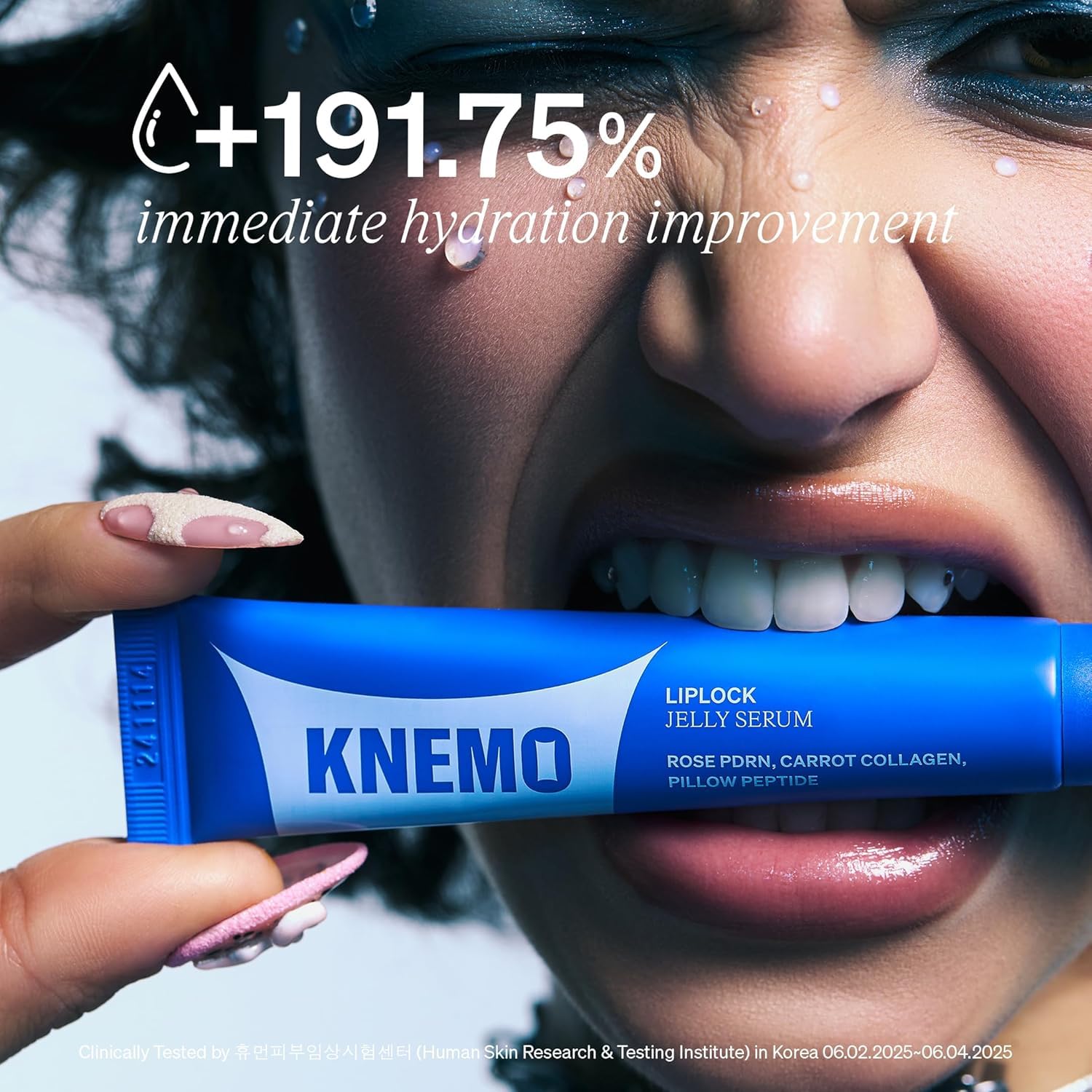 KNEMO LipLock Jelly Serum for Dry Lips, Long-Lasting, Hydrating, Plumping, Glossy Mask with Rose PDRN, Carrot Collagen, Pillow Peptide, Moisturizing Tinted Lip Balm. (Crystal Clear) - Maple Wellness Supplements
