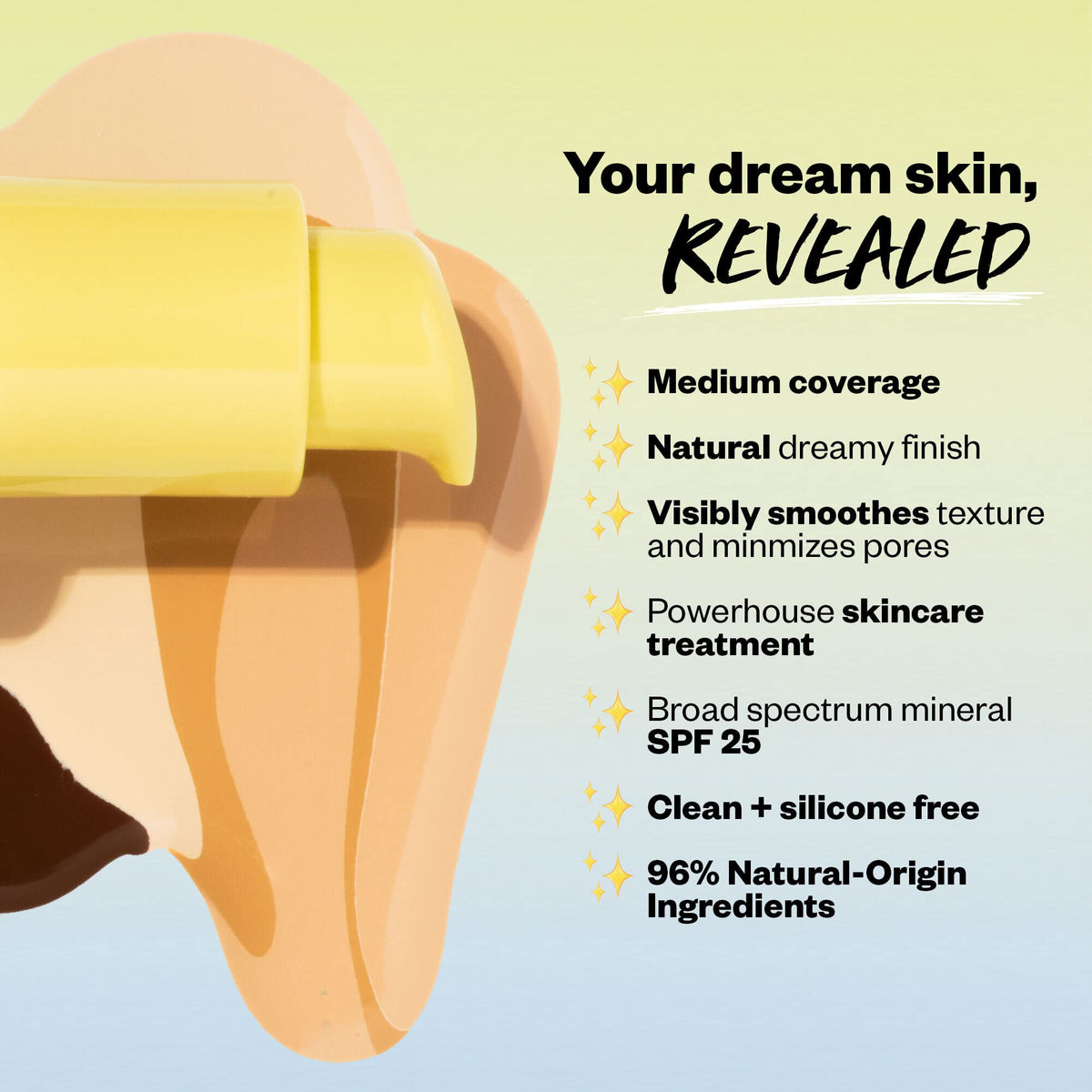 Kosas Revealer Liquid Foundation SPF 25 – Medium Buildable Coverage, Hydrating Natural Glow Finish, Medium Neutral 220 - Maple Wellness Supplements