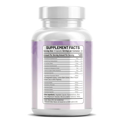 Kun Shafi Magnesium Complex with Magnesium Glycinate Malate, L-Threonate, Taurate, Orotate, Zinc,Aspartate, Copper Manganese & Vitamin D3 B6 Complex - 1Pack - Maple Wellness Supplements
