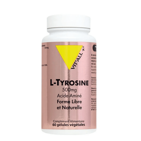Buy ​L-Tyrosine 500 mg 60 gélules VIT'ALL+ - OmniHealthRx Usa supplements