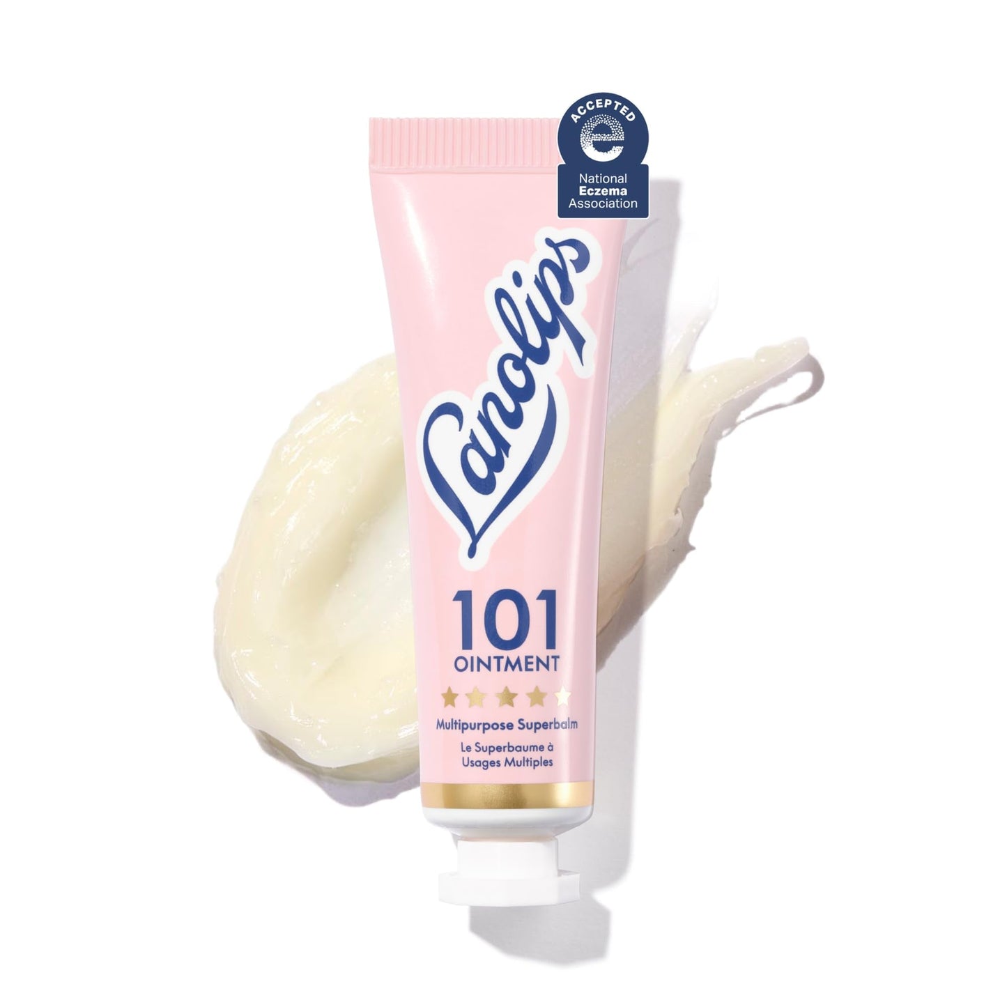 Lanolin 101 Multipurpose Ointment - Lanolin Lip Balm & Healing Ointment for Skin Barrier Repair - Moisturizer for Dry Lips, Cuticles & Elbows - No Petroleum Formula - Original Superbalm (0.52 oz) - Maple Wellness Supplements