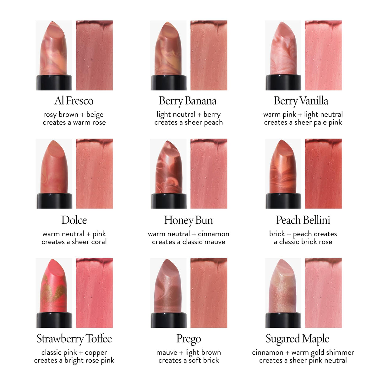 LAURA GELLER NEW YORK Italian Marble Sheer Lipstick - Berry Banana - Hydrating & Lightweight - Vitamin E & Caster Seed Oil - Cream Finish - Maple Wellness Supplements