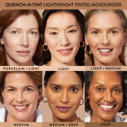 LAURA GELLER NEW YORK Quench-n-Tint Tinted Moisturizer - Sheer to Light Buildable Coverage - Natural Glow Finish - Lightweight Formula with Hyaluronic Acid, 04 Medium - Maple Wellness Supplements