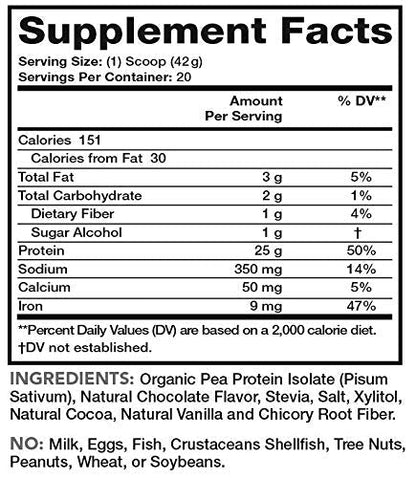 Lean & Pure Plant Protein, 25g of Protein, Non GMO, Vegan, Gluten Free. Low Carb, 842g - Maple Wellness Supplements