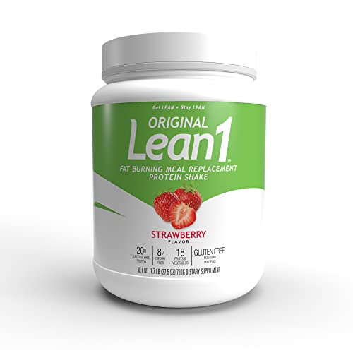 Lean1 Strawberry, 15 Serving tub, Fat Burning Meal Replacement by Nutrition53 - Maple Wellness Supplements