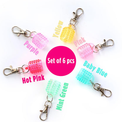 Lip Balm Keychain Cap for Laneige, Summer Friday and Glossier, Lip Balm Holder for Lanyard or Bag, Lip Gloss Keychain for Women,Replacement Cap with Stopper Prevent Spills - Maple Wellness Supplements