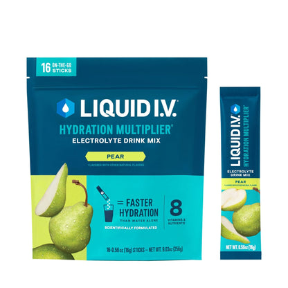 Liquid I.V.® Hydration Multiplier - Pear | Electrolyte Powder Drink Mix | 1 Pack (16 Servings) - Maple Wellness Supplements