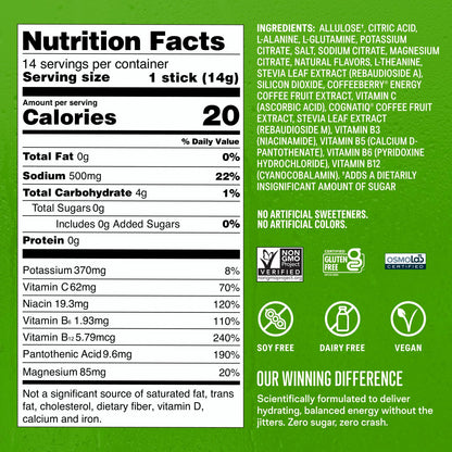 Liquid I.V.® Hydration Multiplier Sugar-Free + Energy - Blackberry Lemonade | Electrolyte Powder Drink Mix | 1 Pack (14 Servings) - Maple Wellness Supplements
