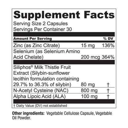 LiverWell Liver Cleanse, Rejuvenation, Metabolic Support - Liver Supplement for Liver Health w/Highly Bioavailable Milk Thistle Extract, N-Acetyl Cysteine, - Maple Wellness Supplements