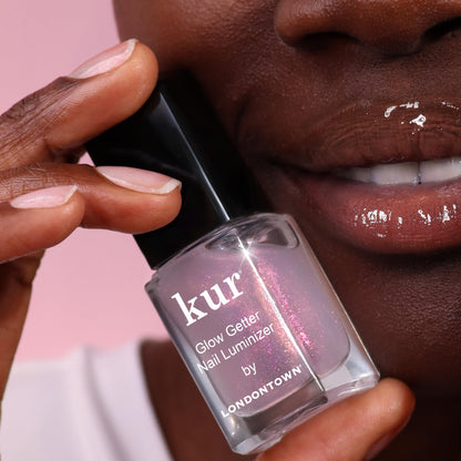 LONDONTOWN Glow Getter Nail Luminizer – One-Step Nail Treatment with Hexanal & Shimmer for Stronger, Healthier, Glossier Nails, No Base or Top Coat Needed, 0.4 Fl Oz - Maple Wellness Supplements