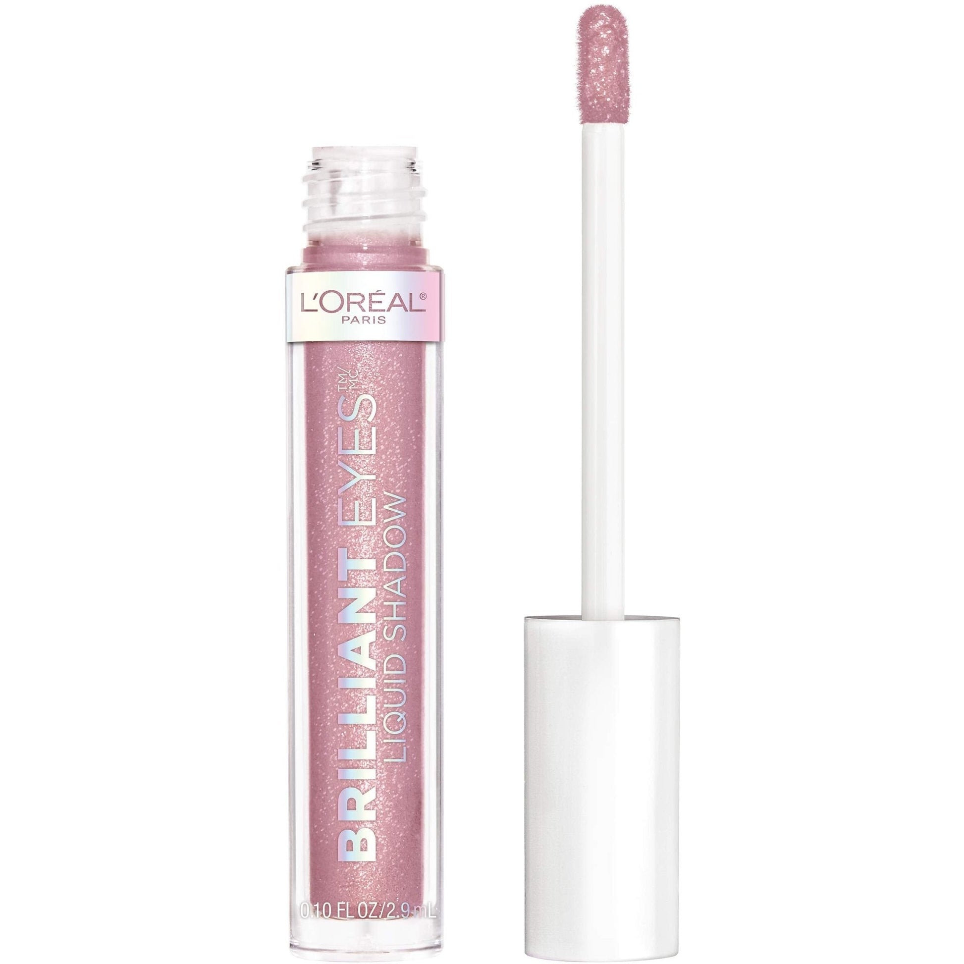 L'Oreal Paris Brilliant Eyes Shimmer Liquid Eye Shadow, Longwearing Lasting Shimmer, Crease Resistant, Flake-Proof, Precision Applicator, Quick Dry, Non-Greasy, Amethyst Quartz, 0.1 oz. - Maple Wellness Supplements