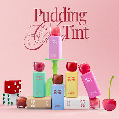 LOVB LOVB Pudding Glow Korean Lip Tint | Natural Lip Stain | Gloss to Stain | Long-Lasting & Non-Sticky | Lightweight Lip Tint | 0.14 oz. (04 SUNSET BEIGE) - Maple Wellness Supplements