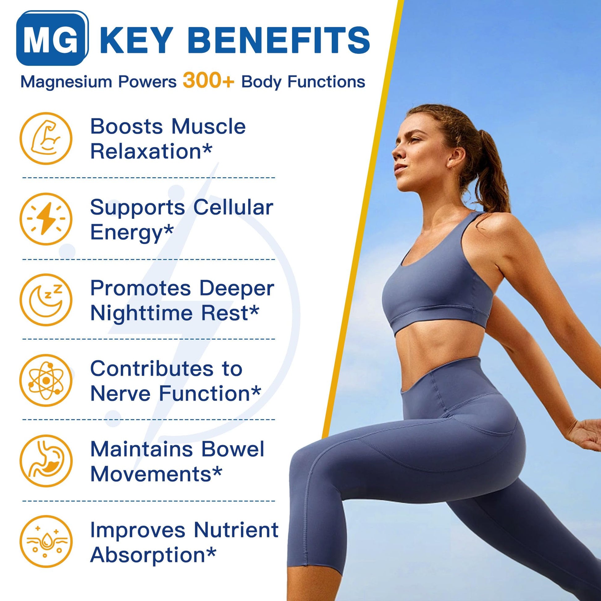 Magnesium Complex 500mg, Magnesium Glycinate, Malate & Citrate - High Absorption Chelated Triple Magnesium Supplement with Zinc, Vitamin D3 for Muscle, Nerve, Bone & Immune Support, Vegan 120 Capsules - Maple Wellness Supplements