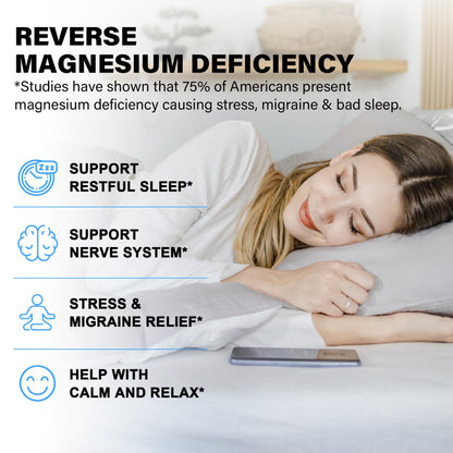 Magnesium Complex Supplement 8 Forms, 500mg Magnesium Glycinate, Malate, Citrate, High Absorption Mg for Calm, Sleep, Mood & Healthy Muscle, Pack of 2, Total 120 Vegan Capsules - Maple Wellness Supplements