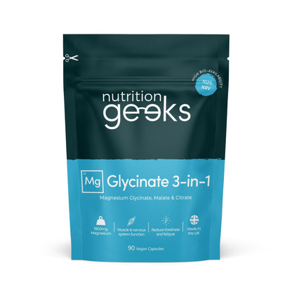 Magnesium Glycinate 3-in-1 Complex - 1800mg Supplements as Bisglycinate, Citrate - Maple Wellness Supplements