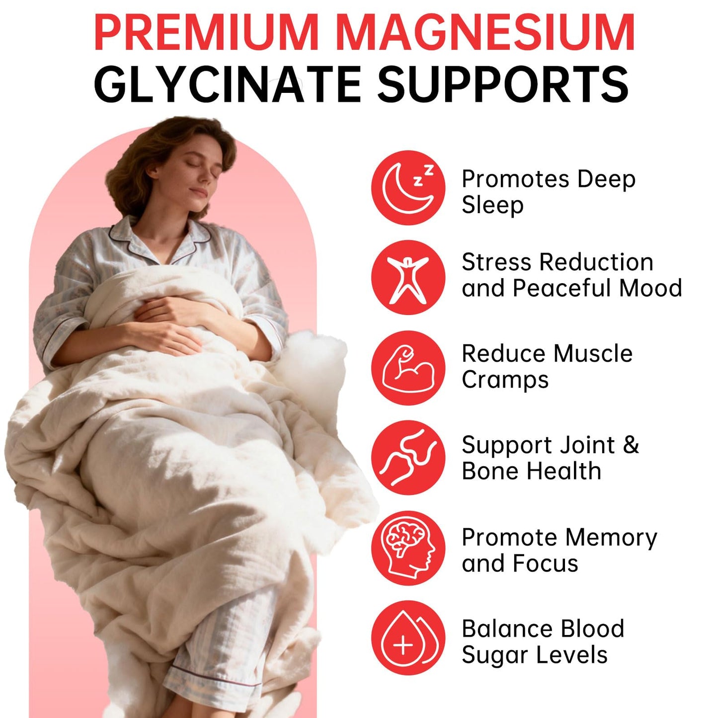 Magnesium Glycinate Gummies 500mg – Sugar Free Magnesium Gummies with L-Theanine - Sleep, Calm, Stress Relief for Adults & Kids 4+ - Maple Wellness Supplements