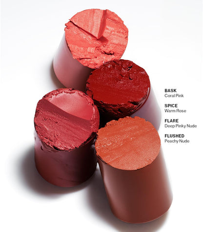 MAKE Beauty Heat Stroke Cream Blush Stick for Cheeks with Natural Hydrating Dewy Finish. Creamy Gel Blush Balm - Shade Baked, Deep Chocolate Brown Cheek Tint - Maple Wellness Supplements
