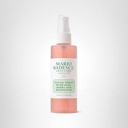 Mario Badescu Facial Spray with Aloe, Herbs and Rose Water for All Skin Types, Face Mist that Hydrates - Maple Wellness Supplements