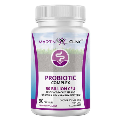 martin clinic Probiotic for Gut Health & Immune Support — Daily Digestive Balance, Bloating Relief & Better Nutrient Absorption — 60 Capsules - Maple Wellness Supplements