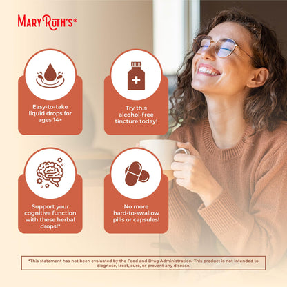 MaryRuth Organics Ashwagandha Root | USDA Organic Ashwagandha Liquid Drops | Stress Relief, Natural Calm, Relaxation and Mood Support Supplement | Adaptogenic | Nervine | Vegan | Non-GMO | 60 Servings - Maple Wellness Supplements