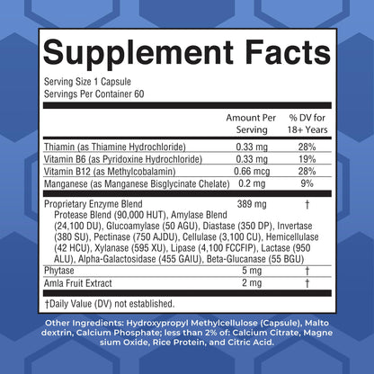 MaryRuth Organics Ultra Digestive Enzymes Capsules | Up to 2 Month Supply | Supplement for Gut Health Support | Digestion & Immune Support - Maple Wellness Supplements
