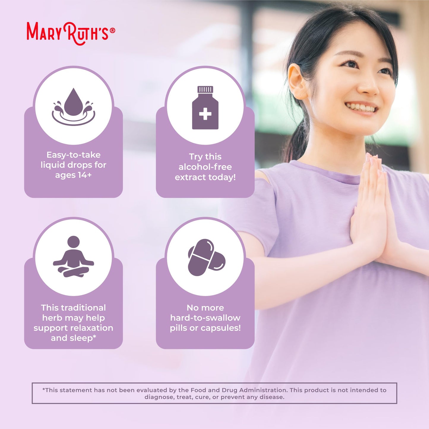 MaryRuth Organics Valerian Root Liquid Drops | 2 Month Supply | Sugar Free | USDA Organic Valerian Root Drops | Support Sleep | Calm and Stress Relief | Vegan | Non-GMO | Gluten Free | 60 Servings - Maple Wellness Supplements