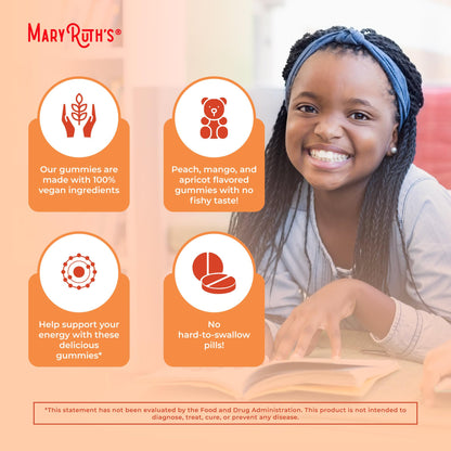 MaryRuth Organics Vegan Omega 3 6 7 9 Gummies | Up to 4 Month Supply | Omega 3 Supplement with Flaxseed Oil | Omega 3 Gummies - Maple Wellness Supplements