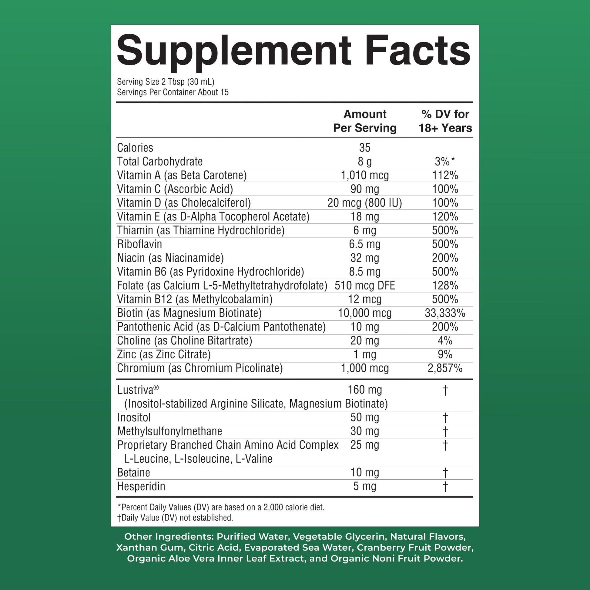 MARYRUTH'S Liquid Multivitamin + Hair Growth | Biotin 10000mcg | Lustriva Hair Growth Supplement | Clinically Tested in Women for Thicker Hair - Maple Wellness Supplements
