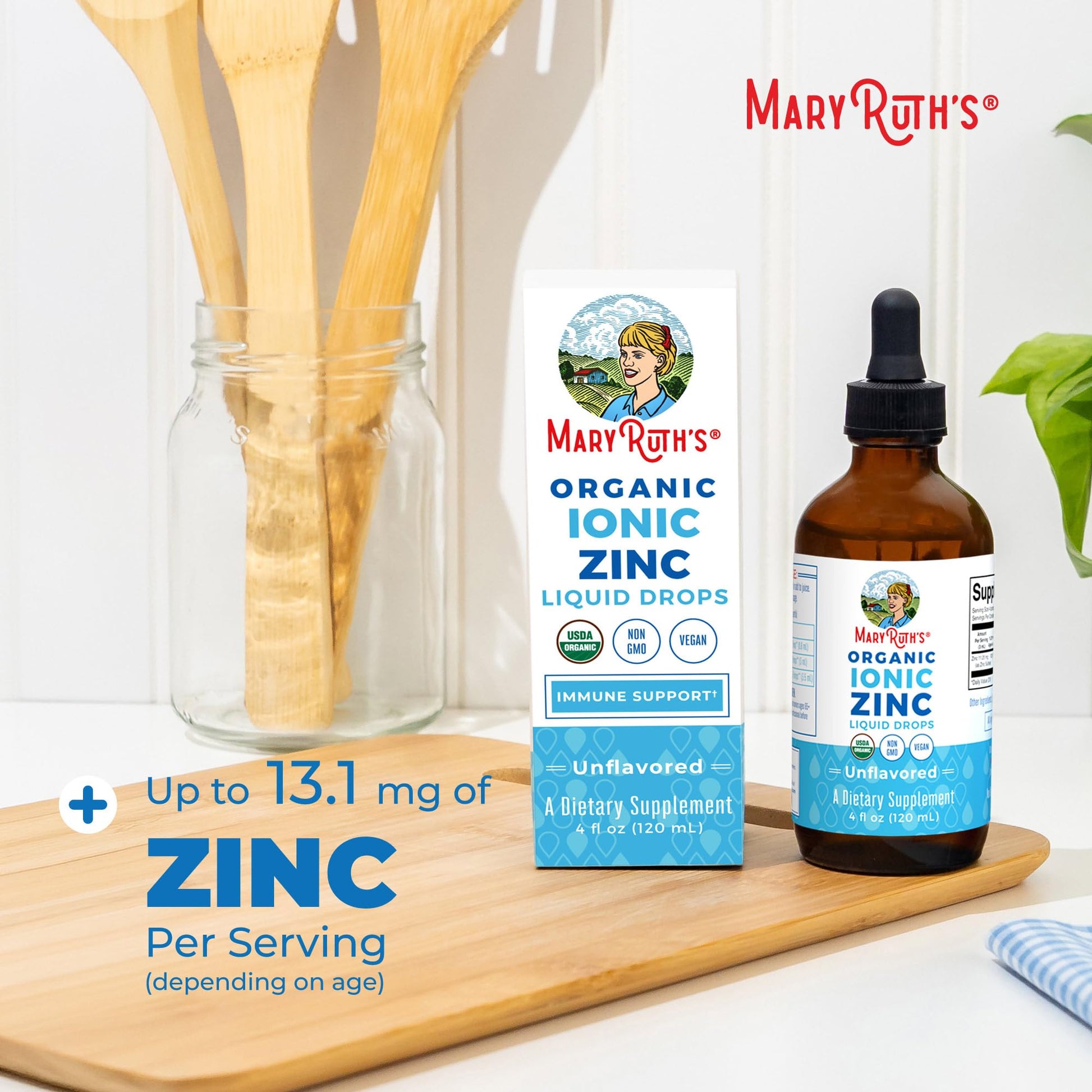 MaryRuth's Organic Liquid Zinc Supplement for Kids & Adults | Immune Support | Skin Health | Antioxidant | Cellular Metabolism | Zinc Sulfate - Maple Wellness Supplements