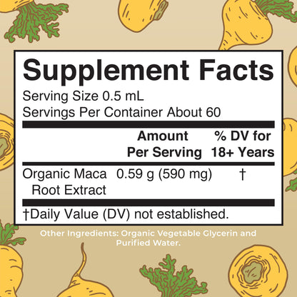 MaryRuth’s USDA Organic Maca Root Liquid Drops | Vegan | Non-GMO | Gluten Free | Alcohol Free | 1 Fl Oz - Maple Wellness Supplements