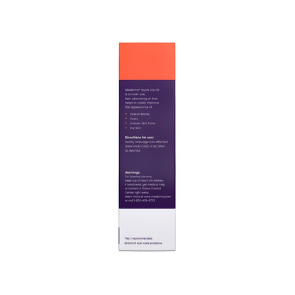 Mederma Quick Dry Oil, Scar and Stretch Mark Treatment, Helps to Improve the Appearance with Natural Botanical Extracts, Paraben Free, Fast-Absorbing, 3.4oz (100ml) - Maple Wellness Supplements