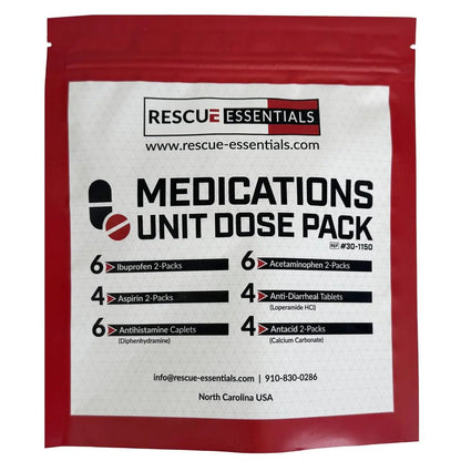 MEDICATIONS Unit DOSE Pack by RESCUE ESSENTIALS - Maple Wellness Supplements