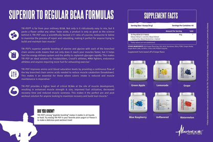 Metabolic Nutrition | TRIPEP - Tri-Peptide Branch Chain Amino Acid, BCAA Powder - Maple Wellness Supplements