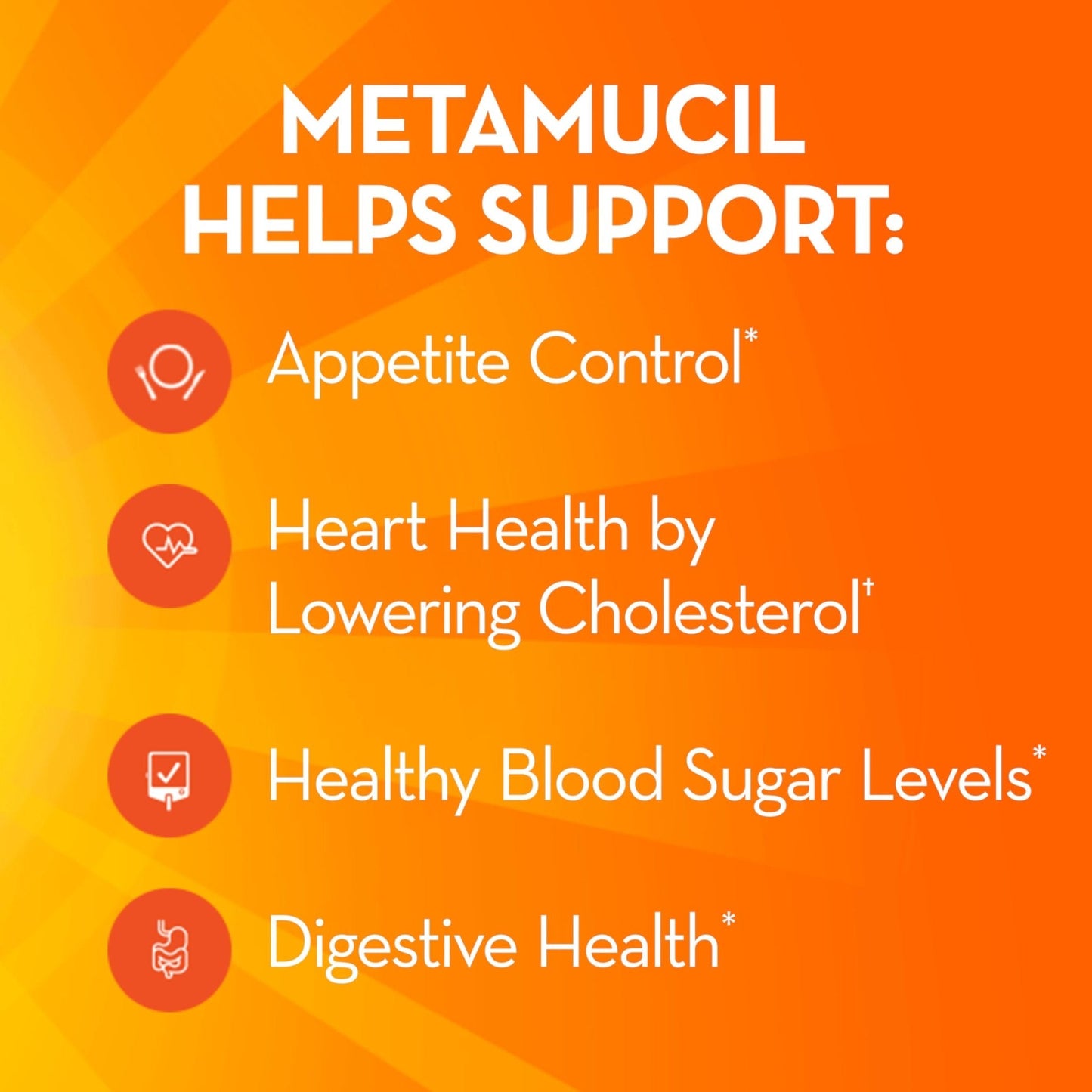 Metamucil, 4-in-1 Fiber Supplement, Psyllium Husk Powder, Sugar-Free Powder, Berry Flavored Drink, 114 Servings - Maple Wellness Supplements