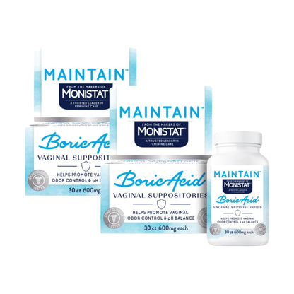 Monistat, Suppositories for Women 30 Ct, (2pack) - Maple Wellness Supplements