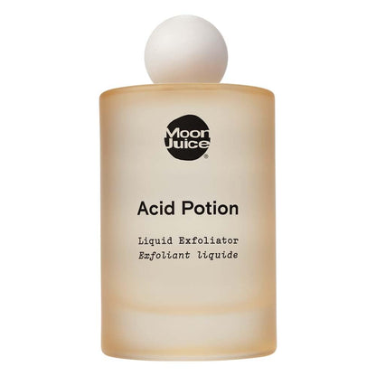 Moon Juice Acid Potion Liquid Face Exfoliator - 25% AHA BHA Exfoliant with Reishi + Niacinamide - Helps Resurface Skin, Unclog Pores, & Stimulate Collagen - Hydrates & Soothes Skin (3.3 Fl oz) - Maple Wellness Supplements