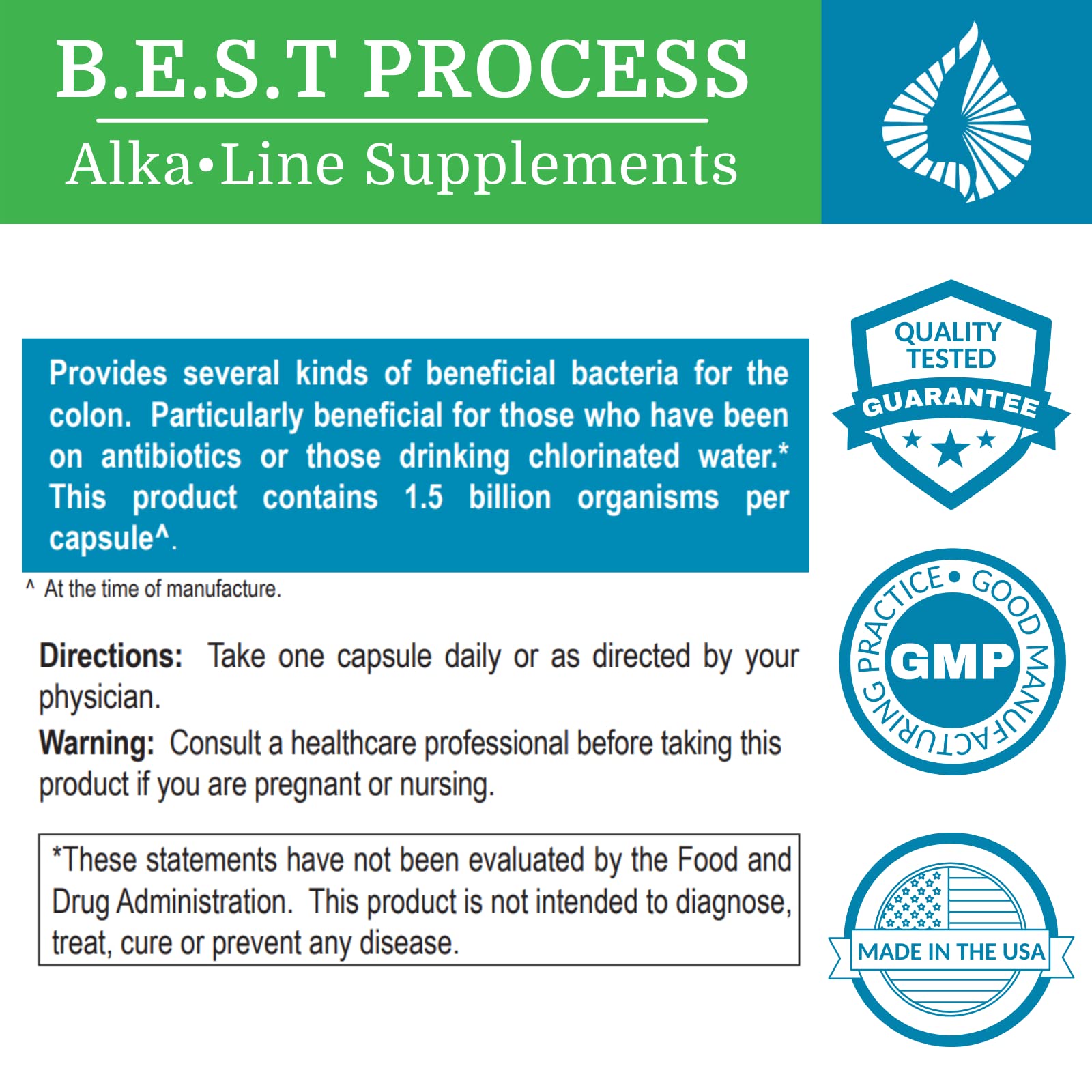 Morter HealthSystem Alkadophilus Best Process Alkaline — No Refrigeration Probiotic & Prebiotic Digestive Supplement — 1.5 Billion CFU of Good Bacteria & Beetroot - Maple Wellness Supplements