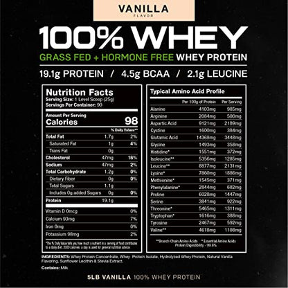 Muscle Feast 100% Grass-Fed Whey Protein, Pastured Raised Hormone Free All Natural - Maple Wellness Supplements