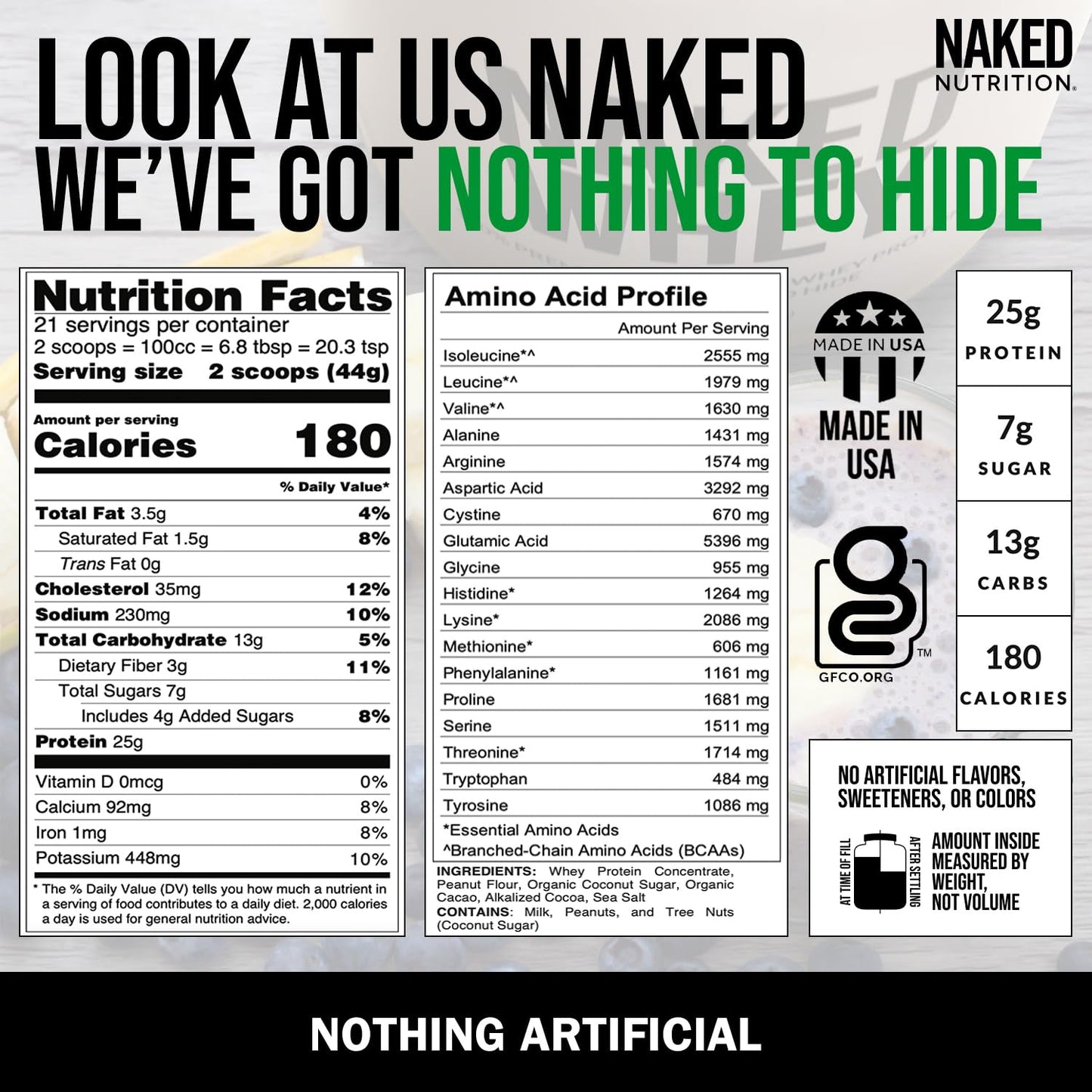 NAKED Whey Protein Powder (Chocolate PB, 2 LB) - Maple Wellness Supplements