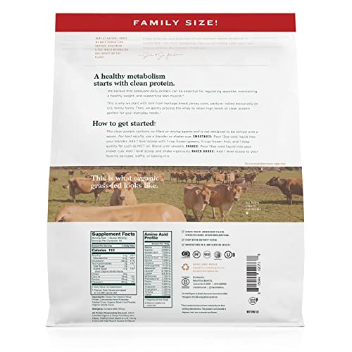 Natural Force Grass Fed Organic Whey Protein Powder – Non GMO Verified, Humane - Maple Wellness Supplements