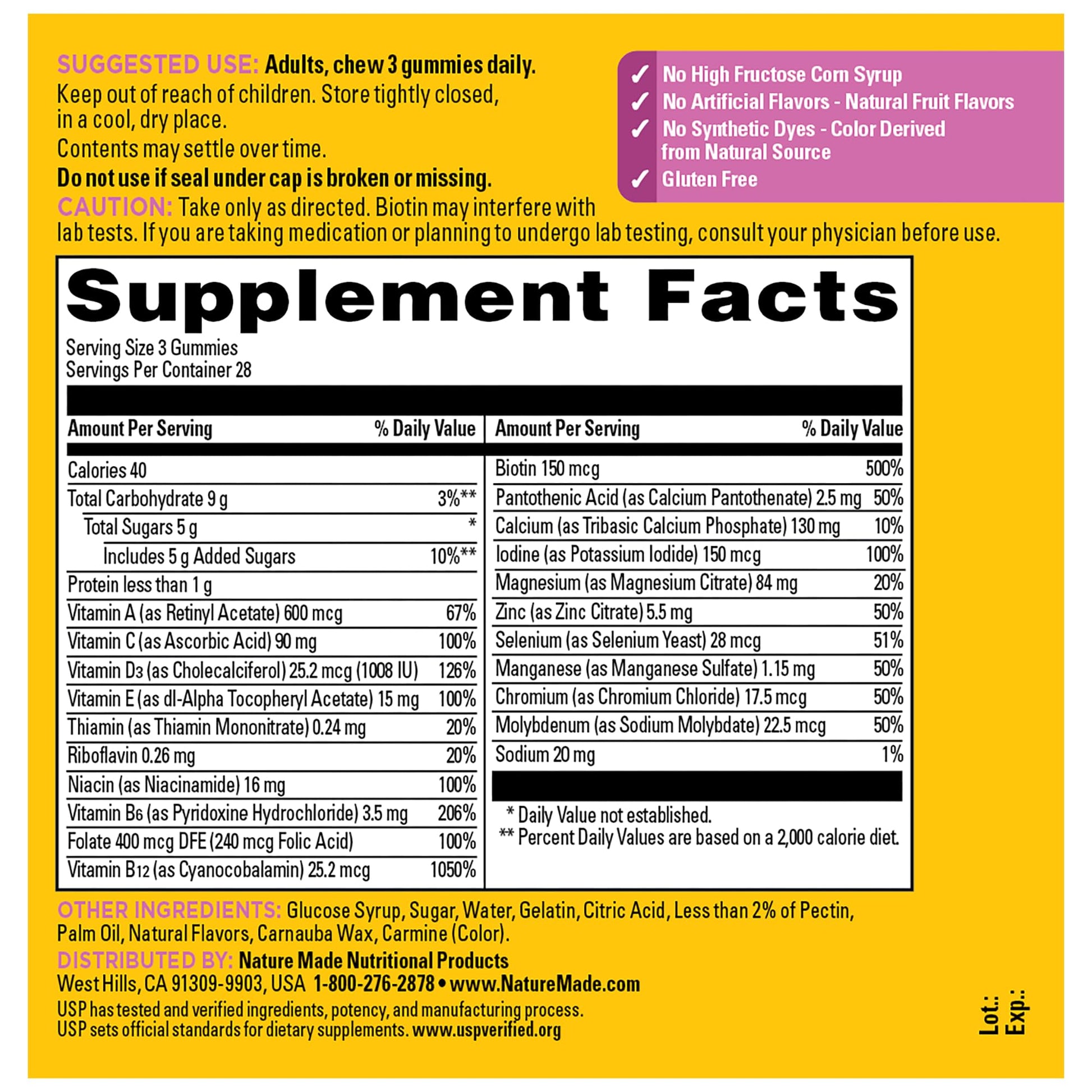 Nature Made Advanced Multivitamin Gummies 50 + for Her, Womens Multivitamins Gummies with Magnesium Citrate, Vitamin D3, Zinc - Maple Wellness Supplements